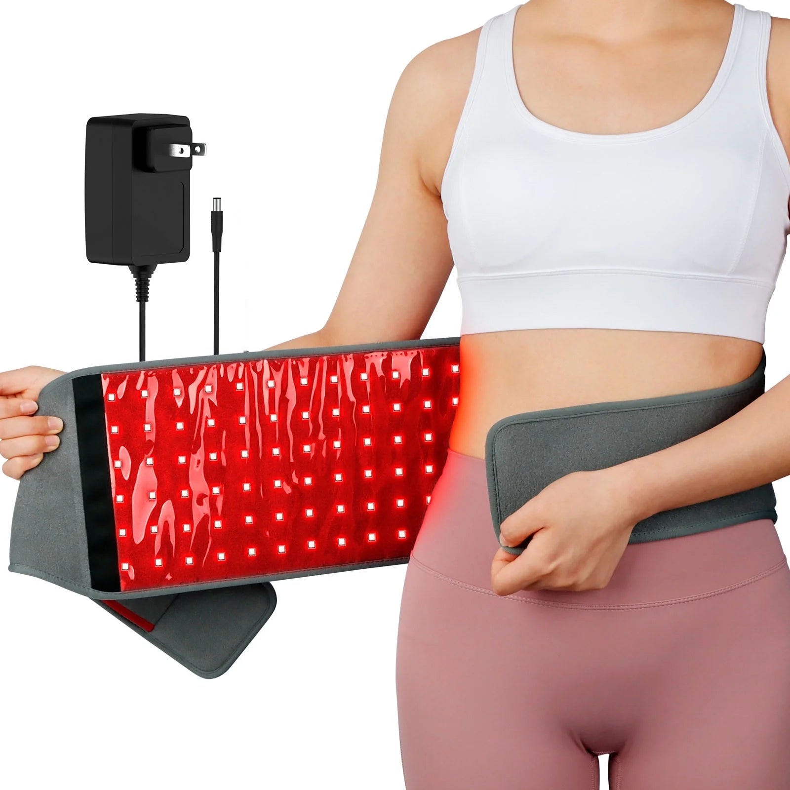 Red Light Therapy Belt, Infrared Red Light Therapy Device for Body Back Waist Muscle Pain Relief, Improve Joint Inflammation